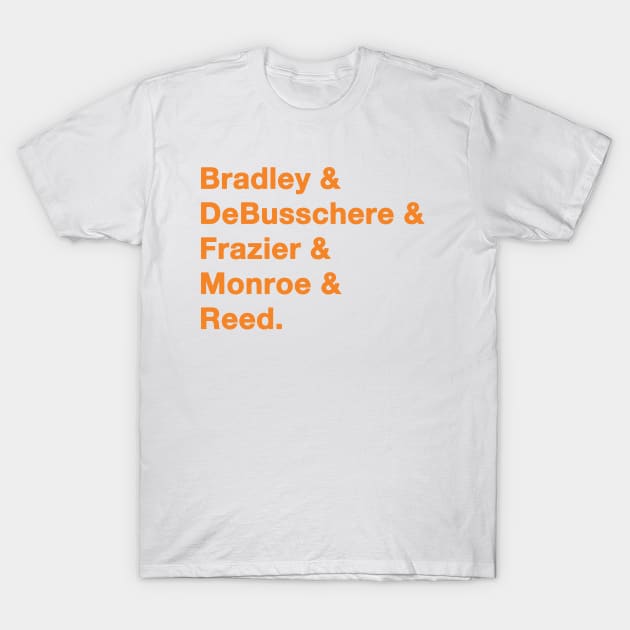 1972-73 knicks Greats Orange T-Shirt by IdenticalExposure